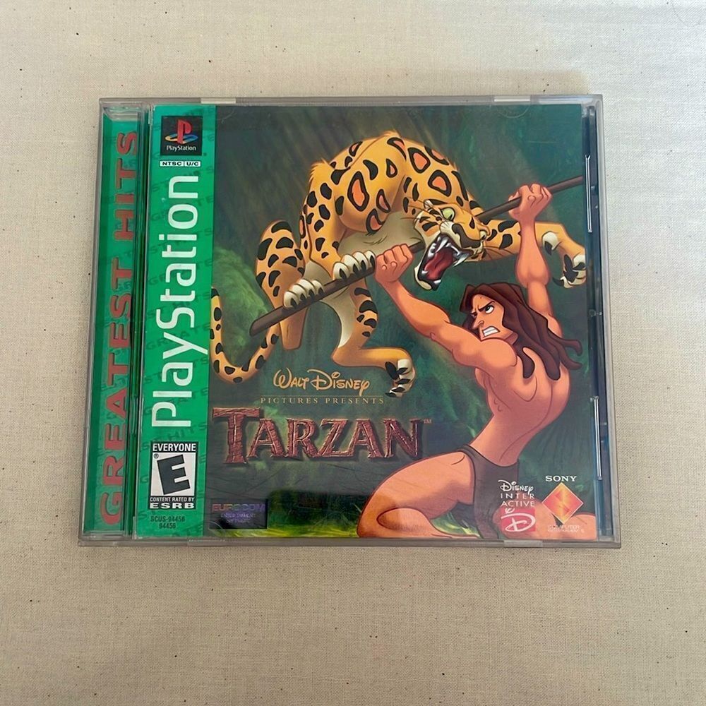 PlayStation Tarzan the Movie Greatest Hits Game Vintage Computer video game